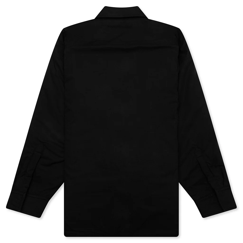 Button-Up Jacket - Black - Image 2