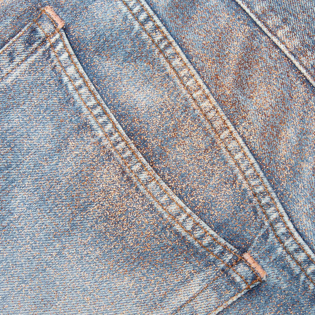Denim Shorts - Rose Copper/Light Blue - Image 5