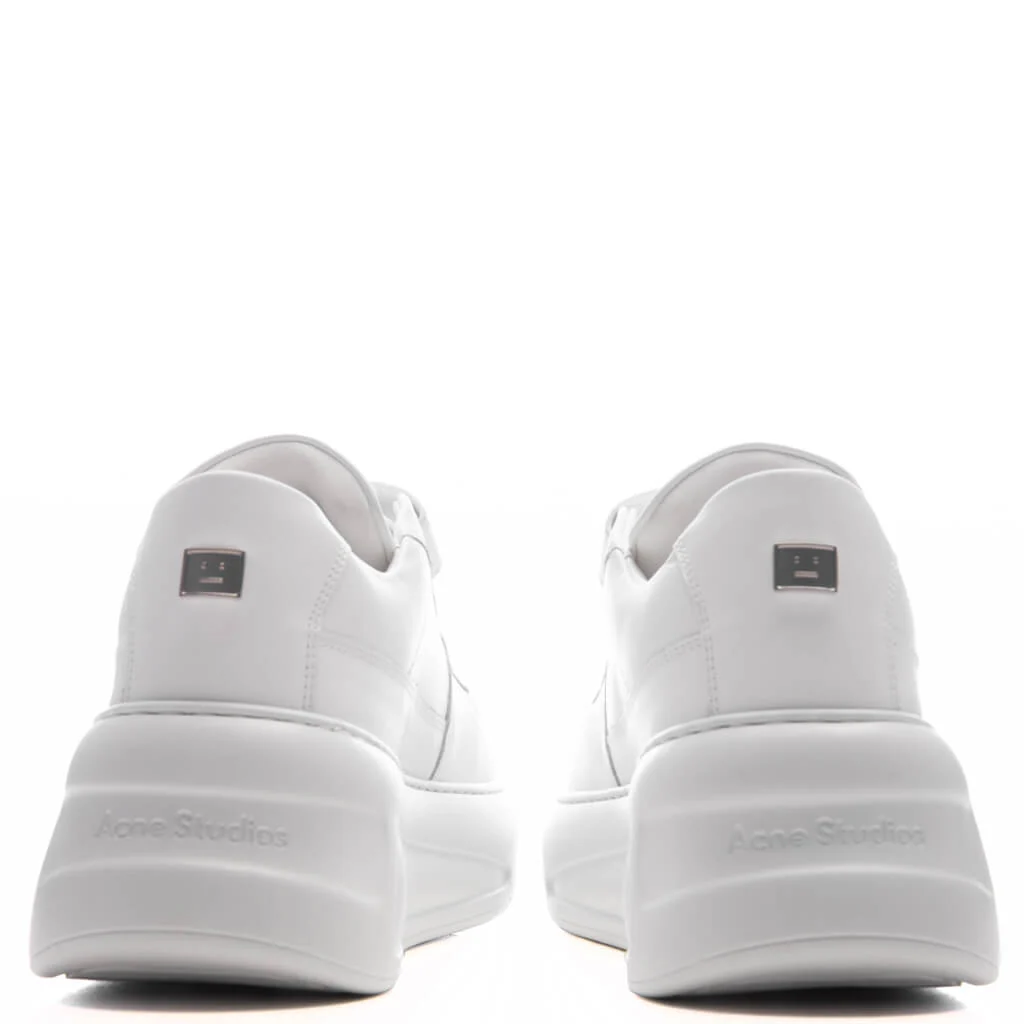 Velcro Strap Platform Sneakers - Optic White - Image 4