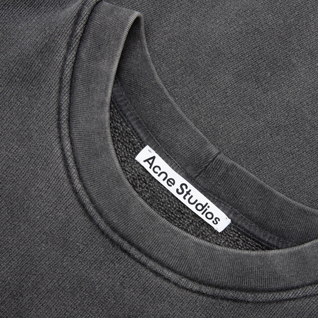 Rubber Logo Fleece Sweatshirt - Faded Black - Image 3