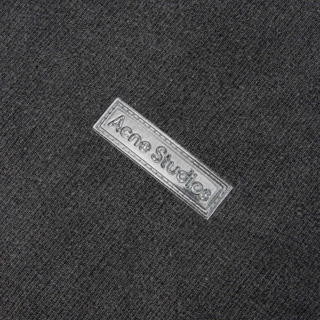 Rubber Logo Fleece Sweatshirt - Faded Black - Image 4