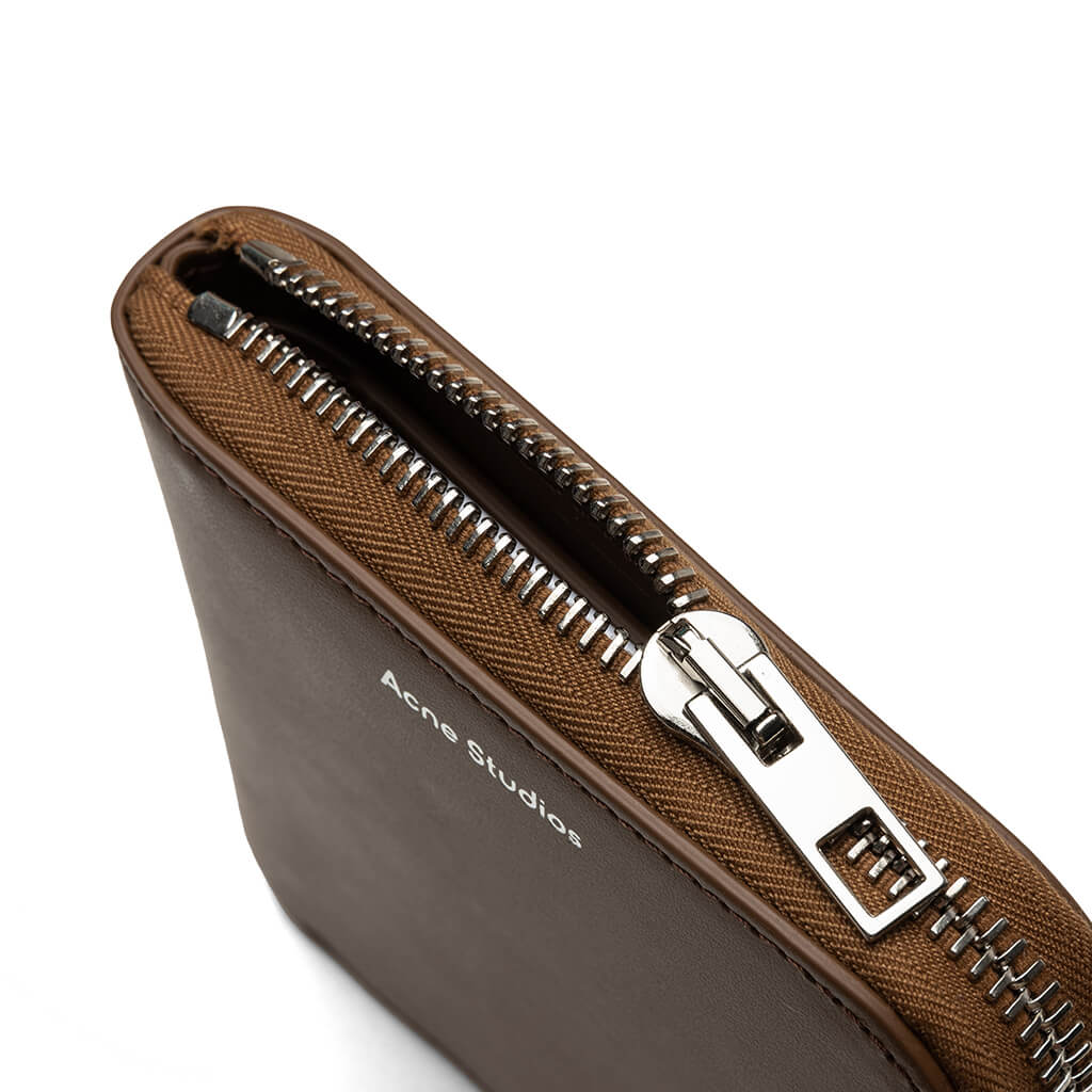 Zipped Wallet - Camel Brown - Image 5
