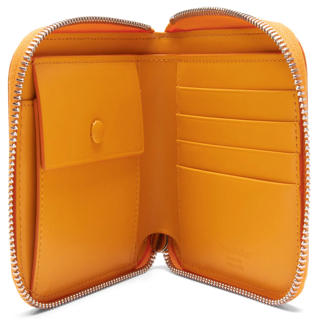 Zipped Wallet - Pumpkin Orange - Image 4