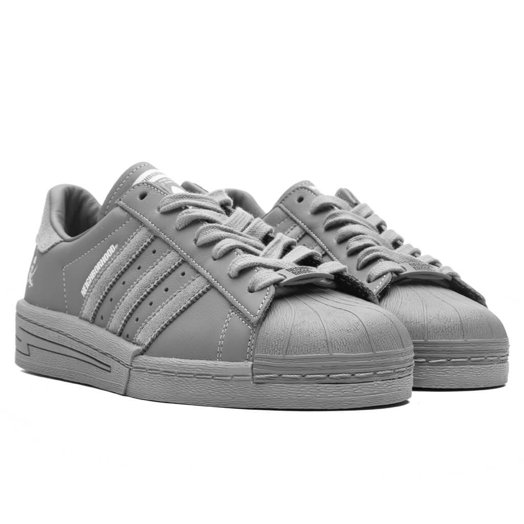 Adidas x Neighborhood Superstar - Grey/Grey/Cloud White - Image 2