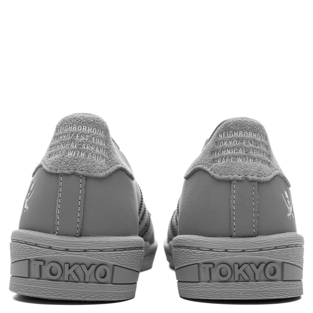 Adidas x Neighborhood Superstar - Grey/Grey/Cloud White - Image 4