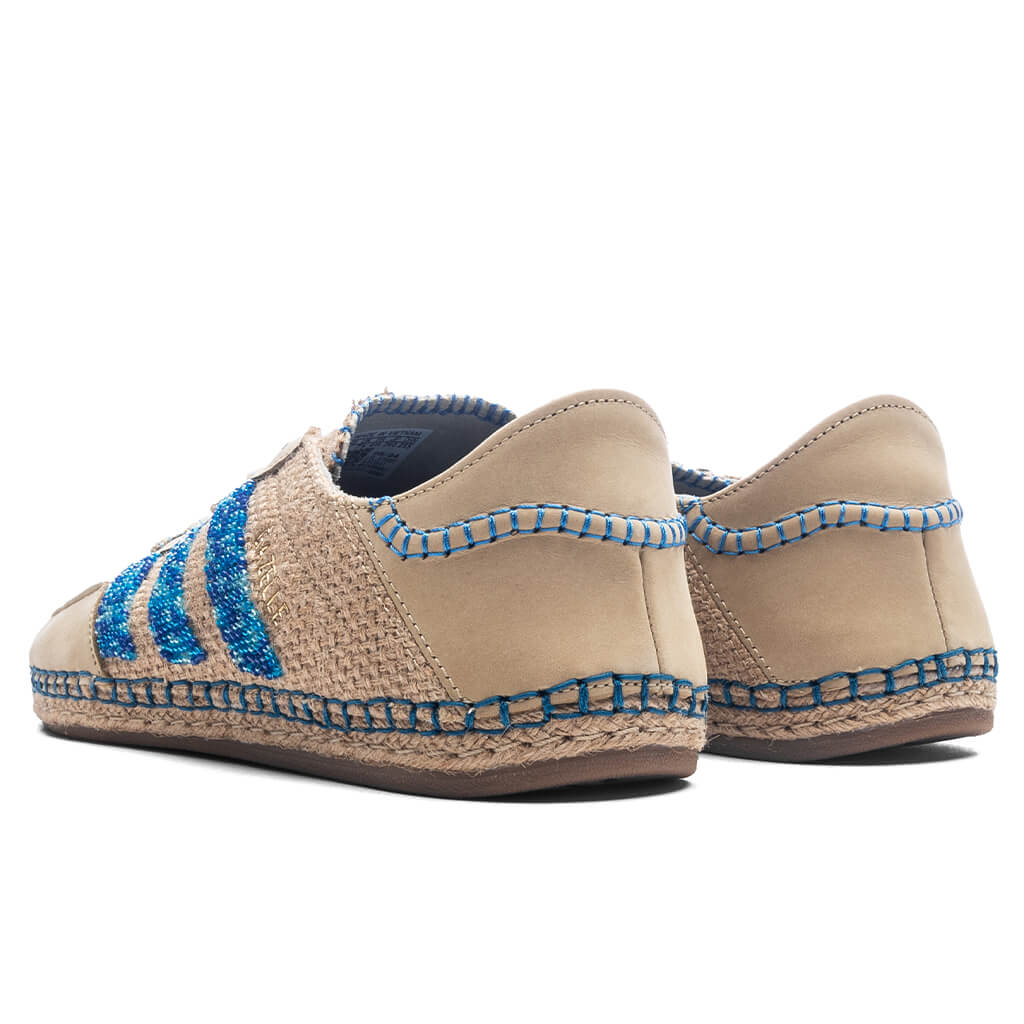 Adidas Originals x Clot Gazelle by EC - Linen Khaki/Light Blue/Blue Bird - Image 3