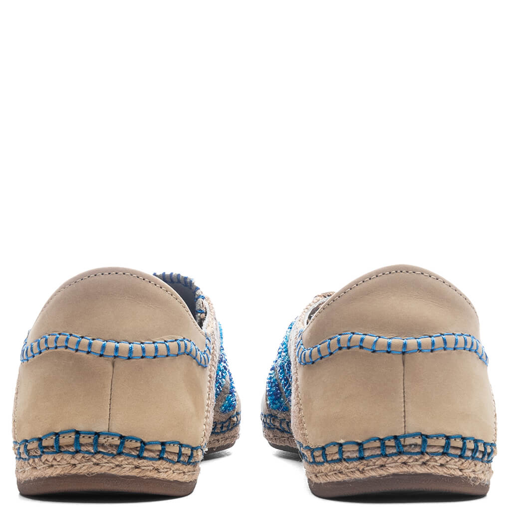 Adidas Originals x Clot Gazelle by EC - Linen Khaki/Light Blue/Blue Bird - Image 4
