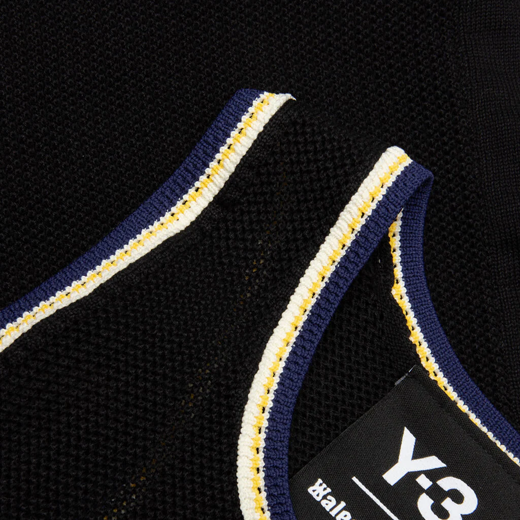 Adidas Y-3 x Wales Bonner Women's Y3 Knitted Tank - Black - Image 3