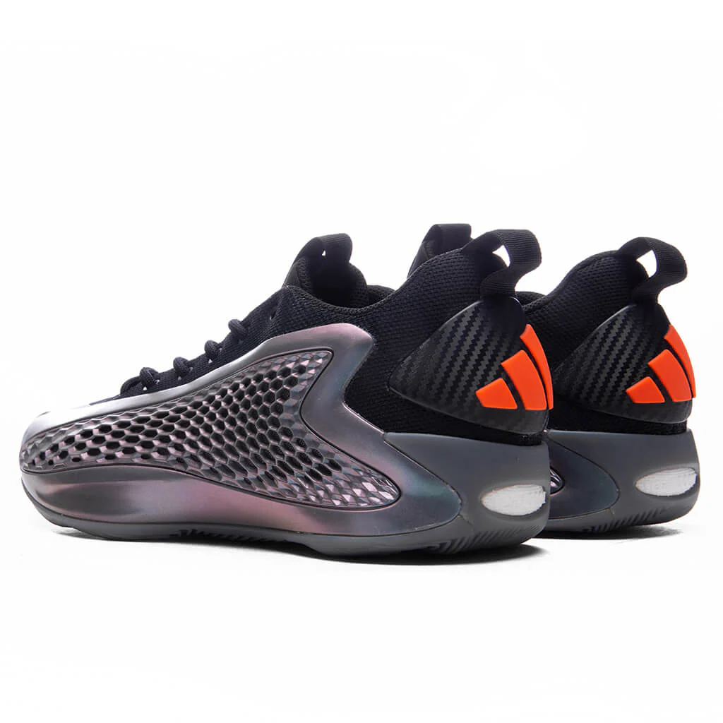 Adidas x Anthony Edwards 1 Low - Iron Metallic/Core Black/Solid Orange - Image 3
