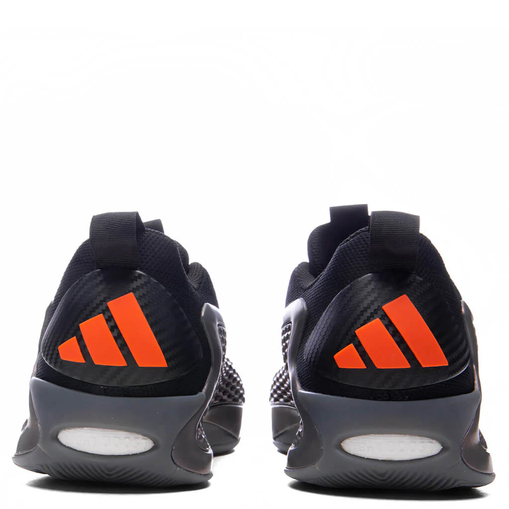 Adidas x Anthony Edwards 1 Low - Iron Metallic/Core Black/Solid Orange - Image 4