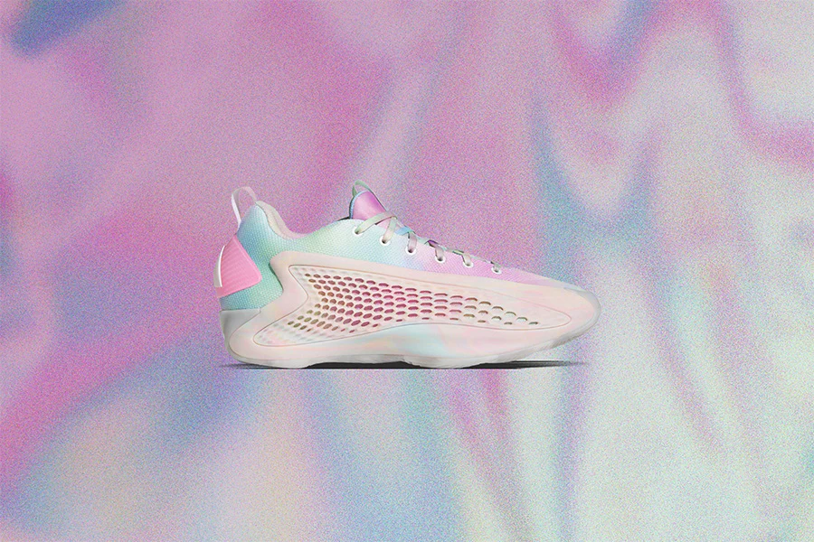 Anthony Edwards 1 Low '3SSB' - Cloud White/Acid Orange/Bliss Pink - Image 2