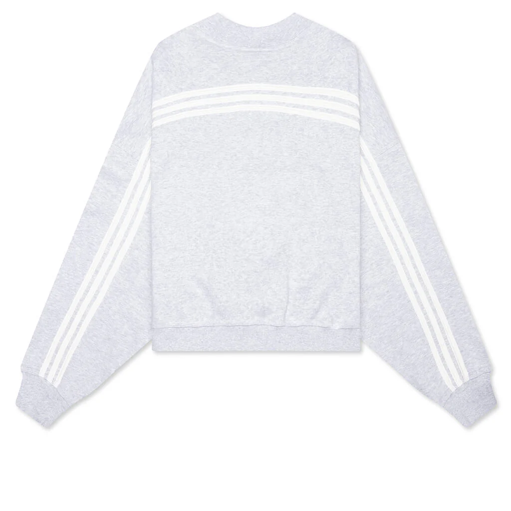 Adidas x Bad Bunny Heavy Crew Neck & Hooded Balaclava Sweatshirt - Light Grey Heather - Image 2