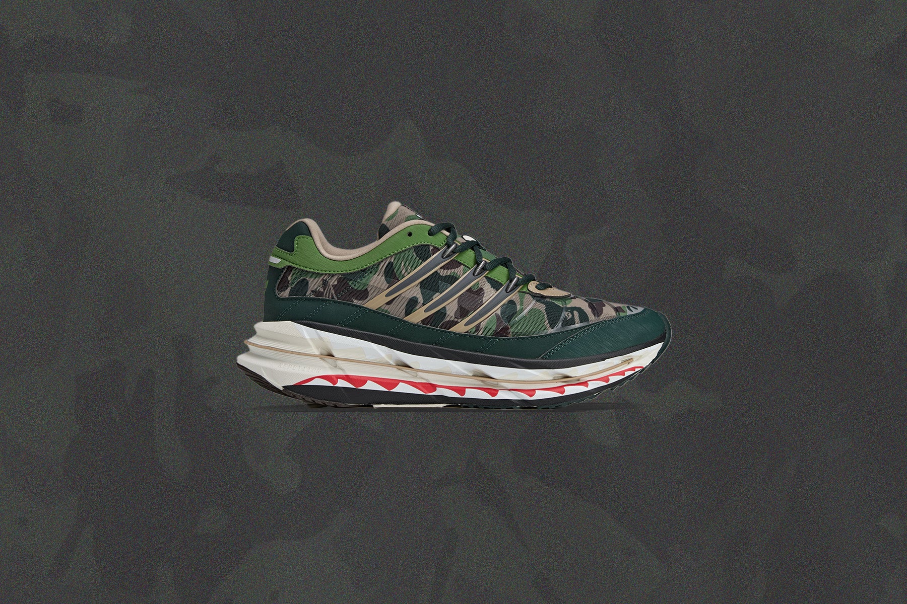 Adidas x BAPE Adistar Hrmy - Hemp/Iron Metallic/Off White - Image 5