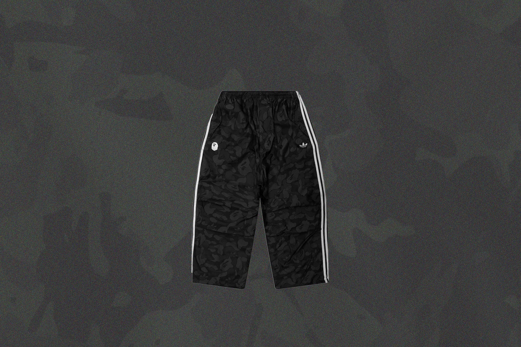 Adidas x BAPE Jacquard Pants - Black - Image 6