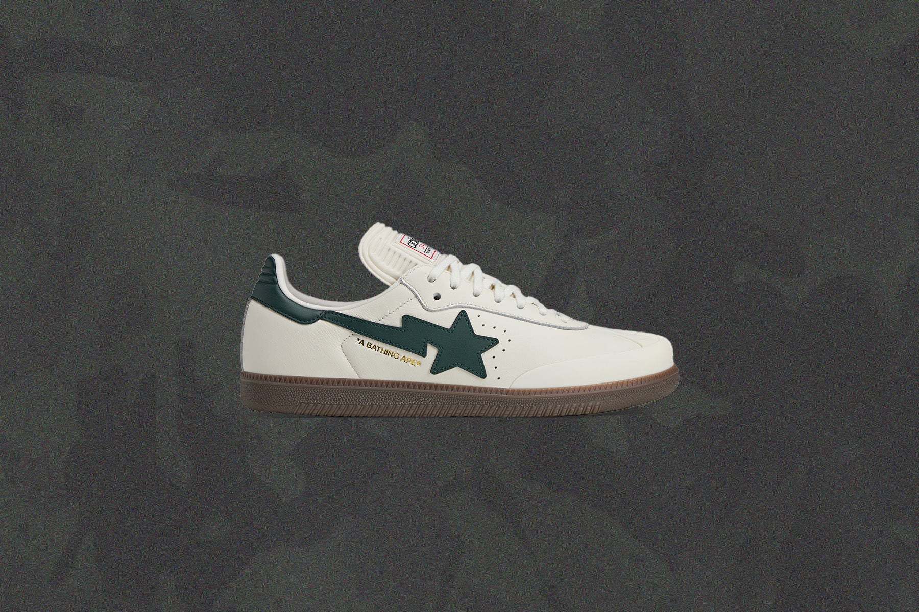 Adidas x BAPE Samba - Off White/Shadow Green/Gum - Image 5