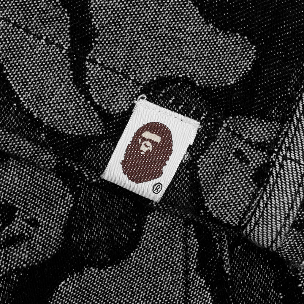 Adidas x BAPE Shark Denim Jorts - Black - Image 5