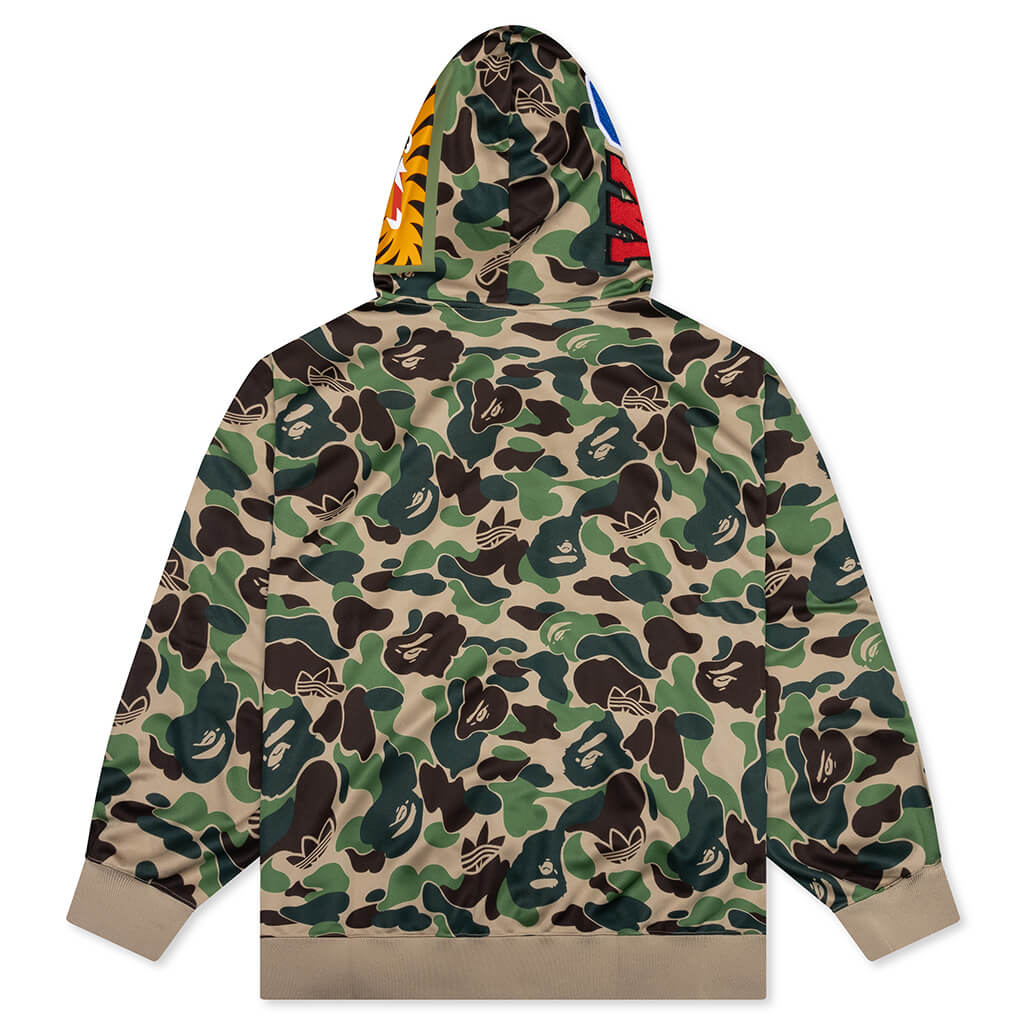 Adidas x BAPE Shark Track Hoodie - Crew Green - Image 2