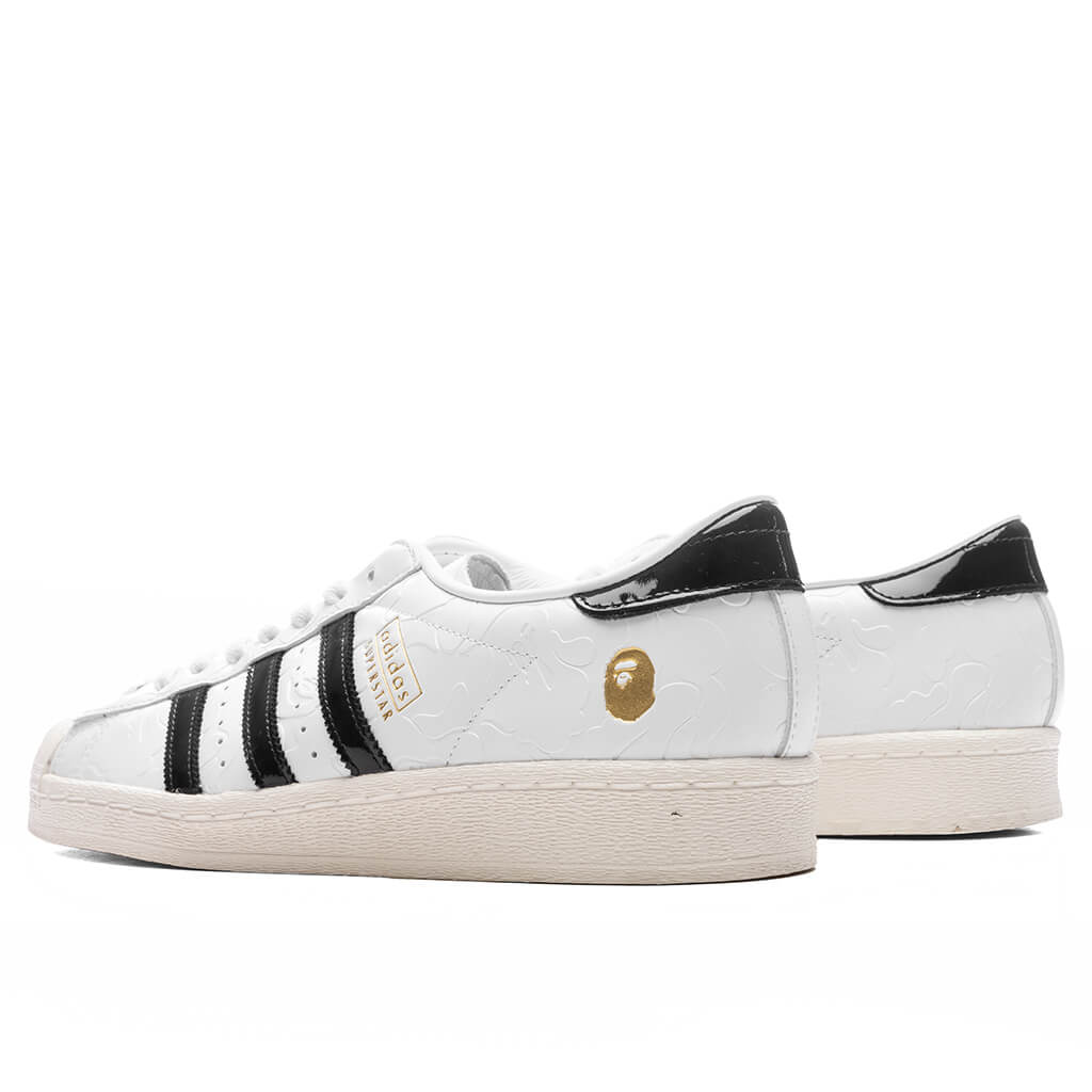 Adidas x BAPE Superstar - Cloud White/Core Black/Off White - Image 3