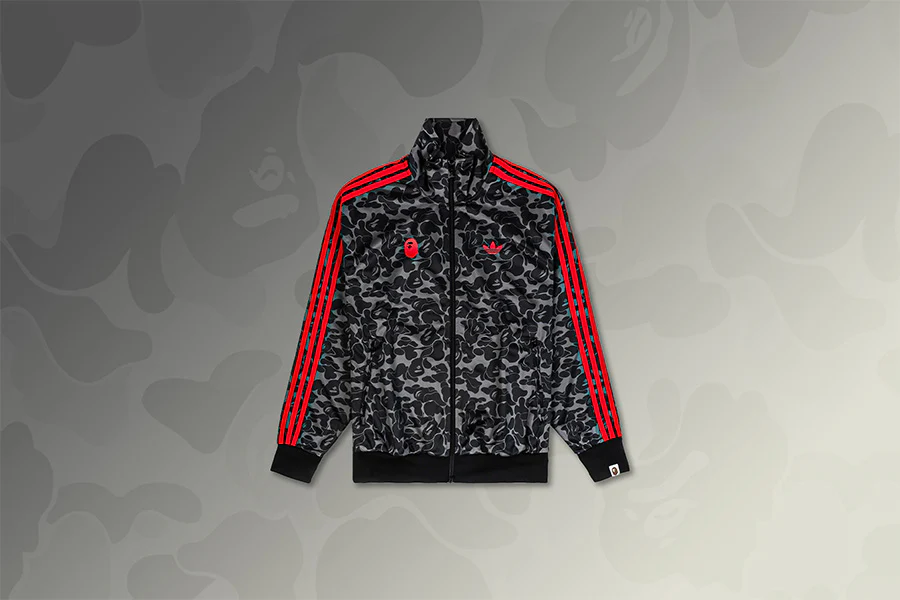 Adidas x BAPE Track Jacket All Over Print - Black - Image 2
