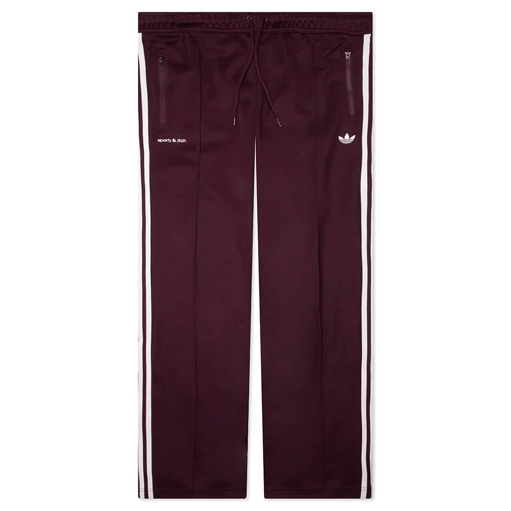 Adidas x Sporty & Rich Track Pant - Maroon