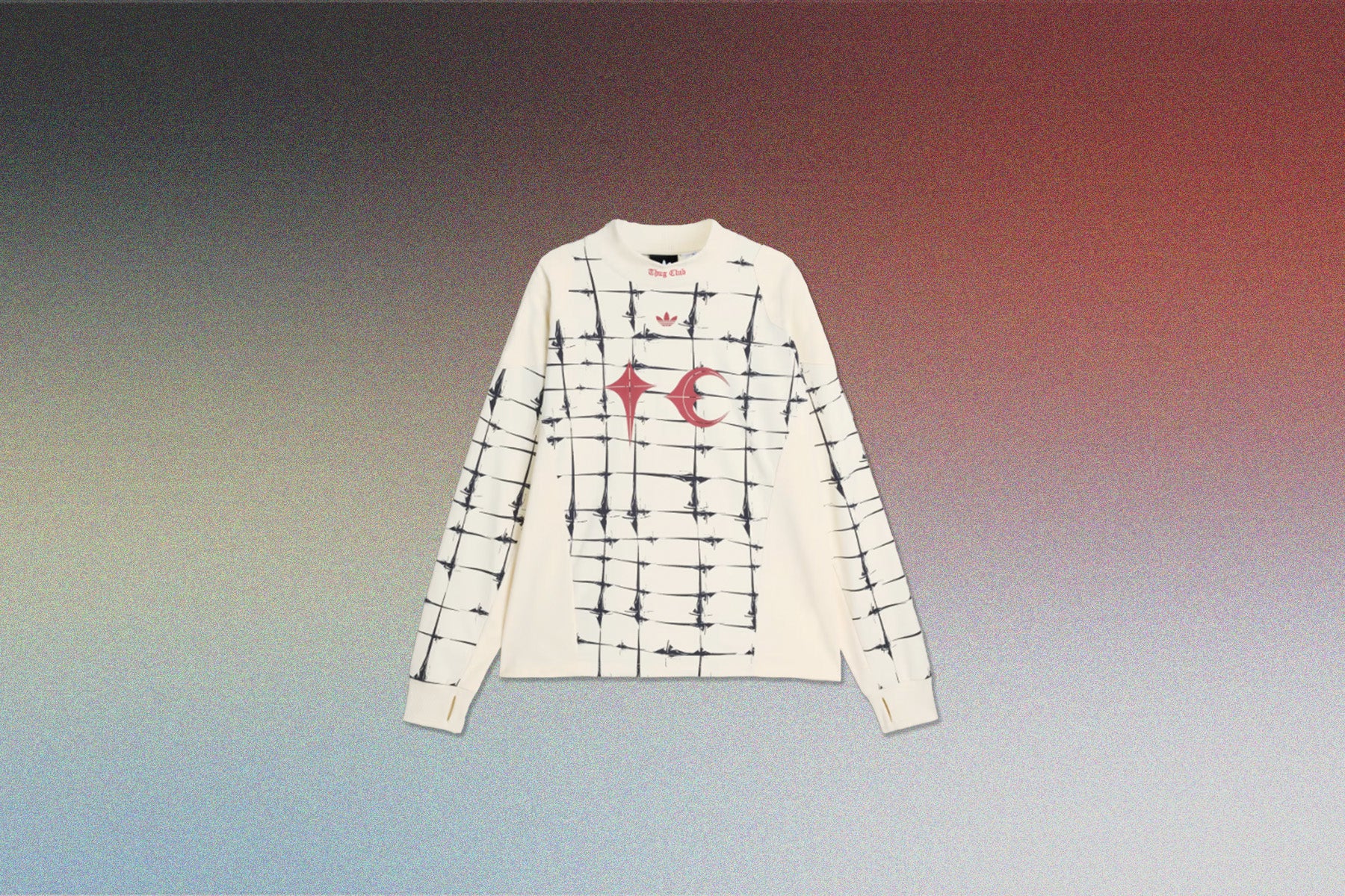 Adidas x Thug Club Goalie L/S Tee - Cream White - Image 6