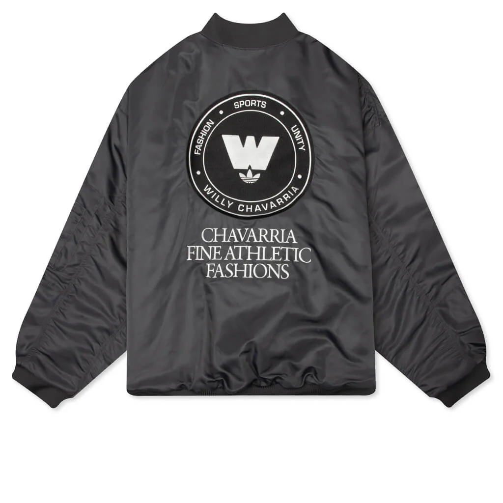 Adidas Originals x Willy Chavarria Bomber Jacket - Grey Six - Image 2