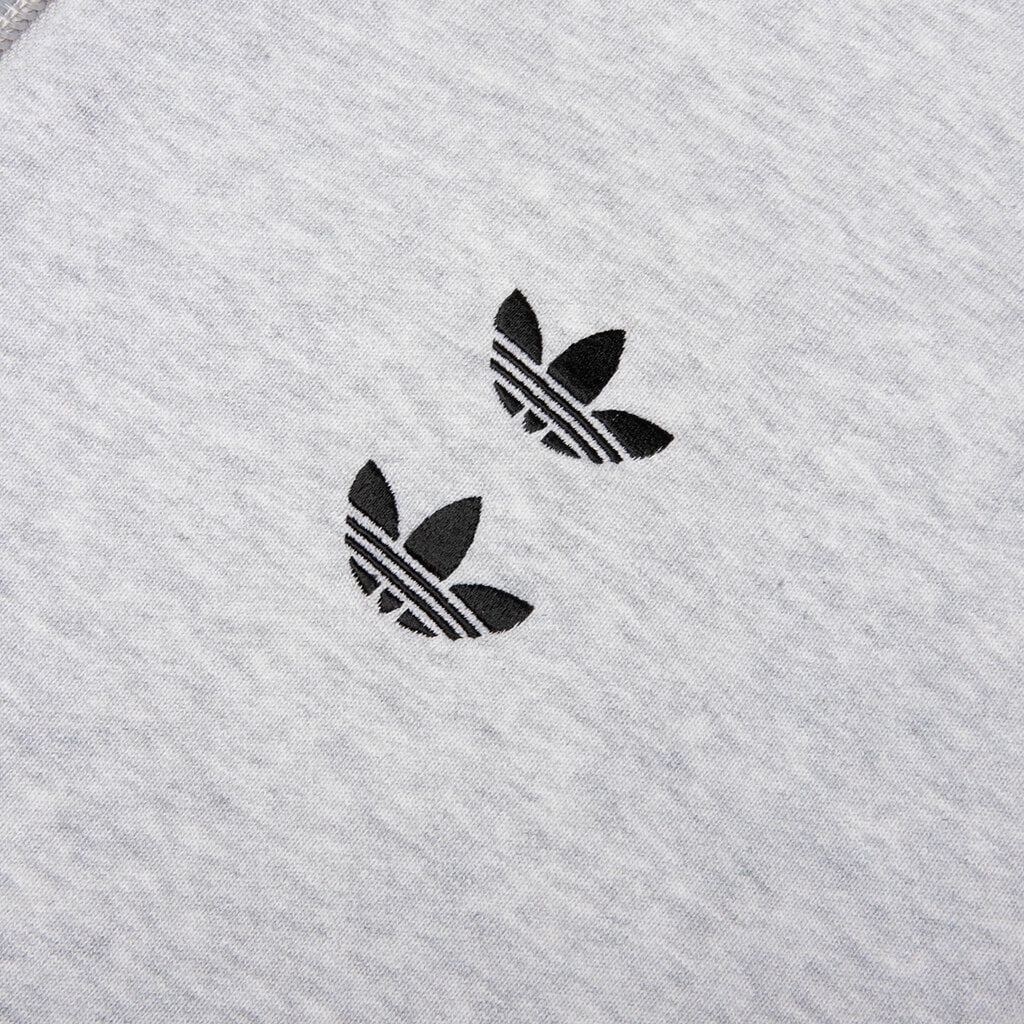 Adidas Originals x Willy Chavarria Full Zip Logo Hoodie - Light Grey Heather - Image 5