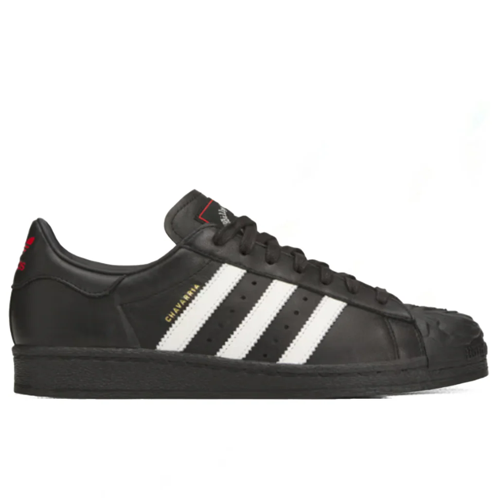 Adidas Originals x Willy Chavarria Superstar 'Rose' - Core Black/Off White/Red