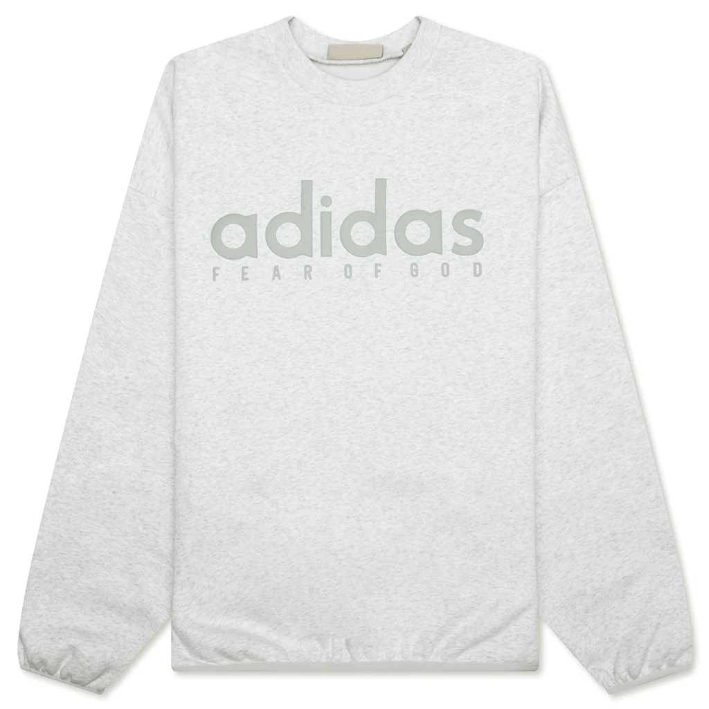 Fear of God Athletics x Adidas Cotton Fleece Crewneck - Light Heather Grey