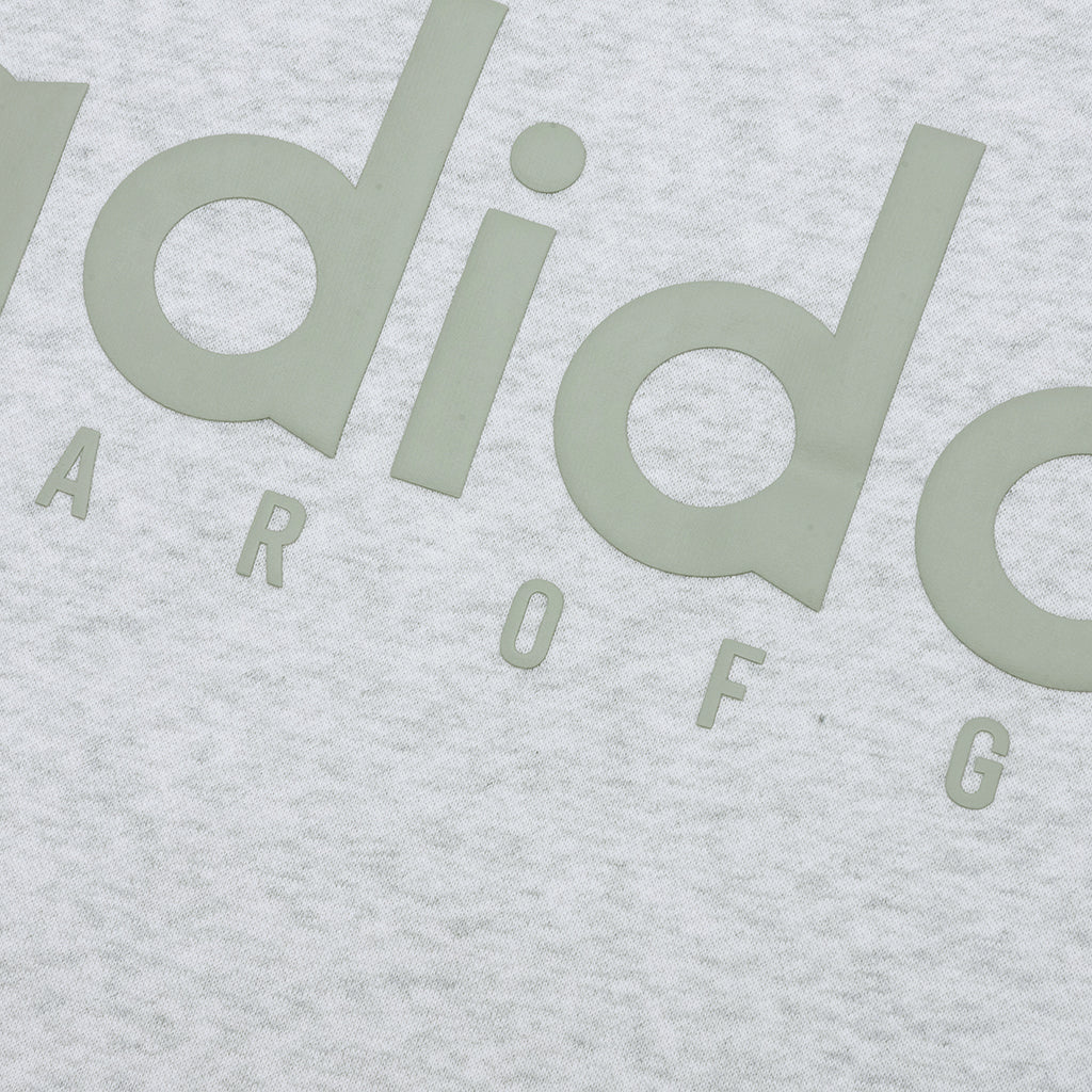 Fear of God Athletics x Adidas Cotton Fleece Crewneck - Light Heather Grey - Image 3