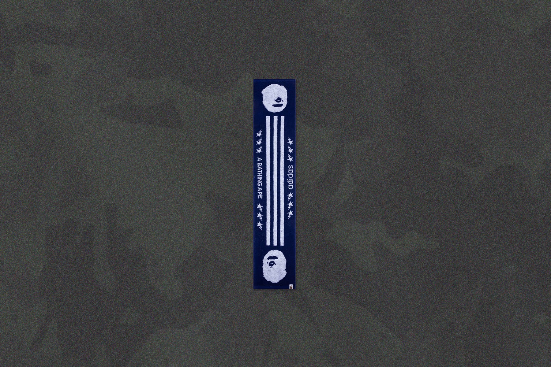 Adidas x BAPE Football Towel - Japan Blue - Image 5