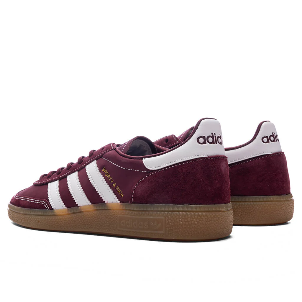 Adidas x Sporty & Rich Handball Spezial - Shadow Red/White/Gum - Image 3