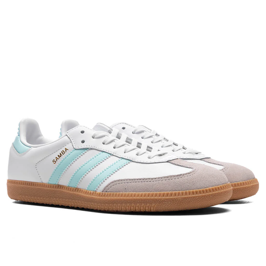 Kids Samba OG (GS) - Cloud White/Semi Flash Aqua/Gum - Image 2