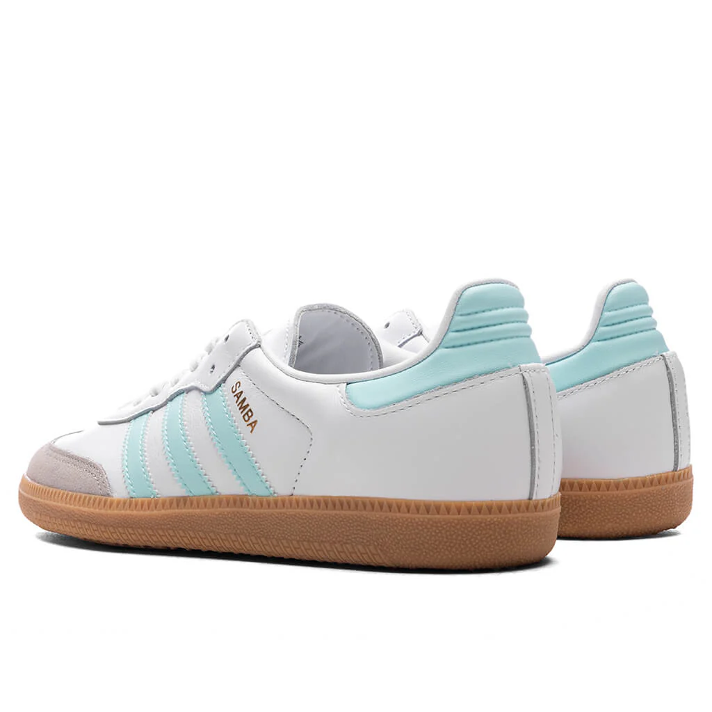 Kids Samba OG (GS) - Cloud White/Semi Flash Aqua/Gum - Image 3