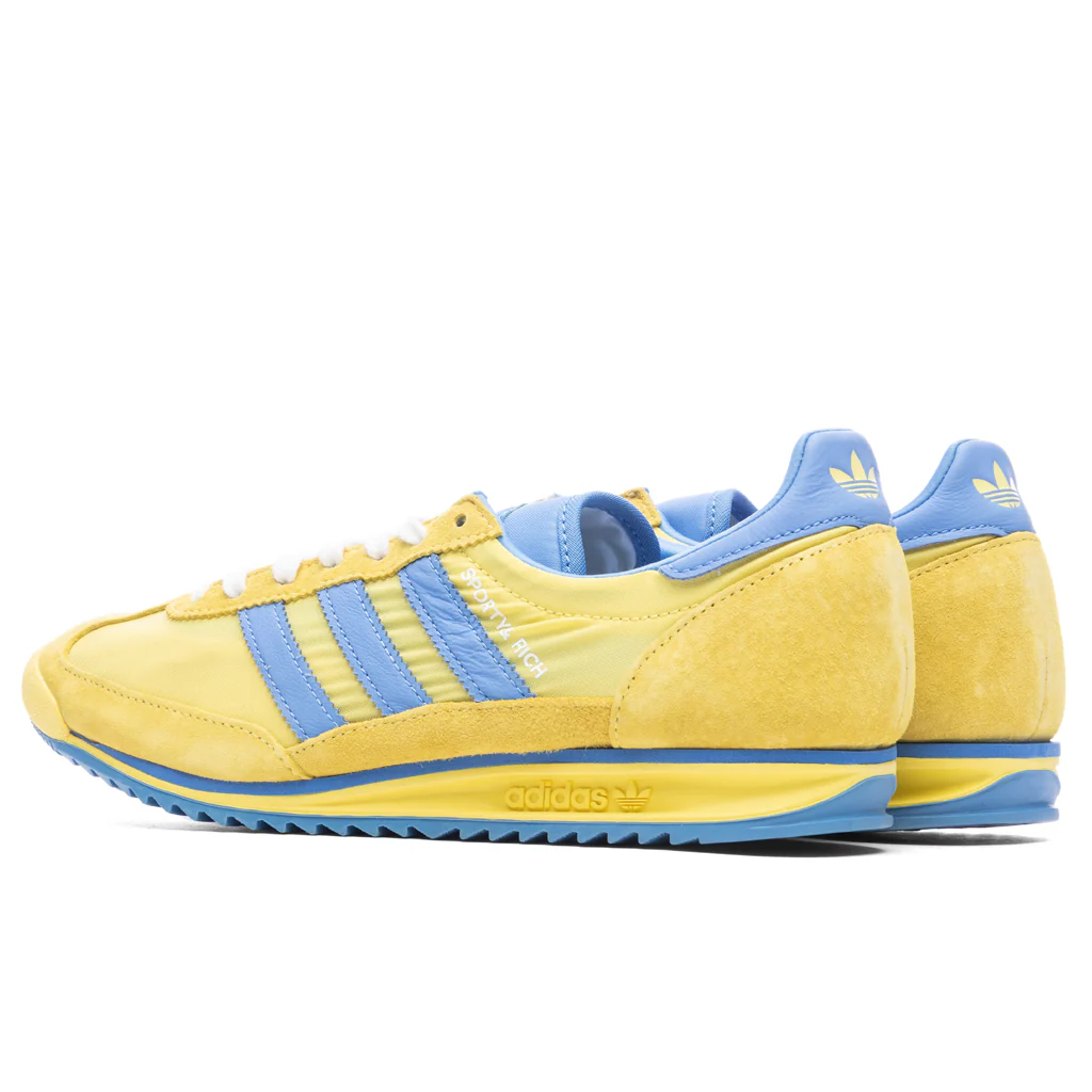 Adidas x Sporty & Rich SL72 Women's - Light Yellow/Real Blue/White - Image 3