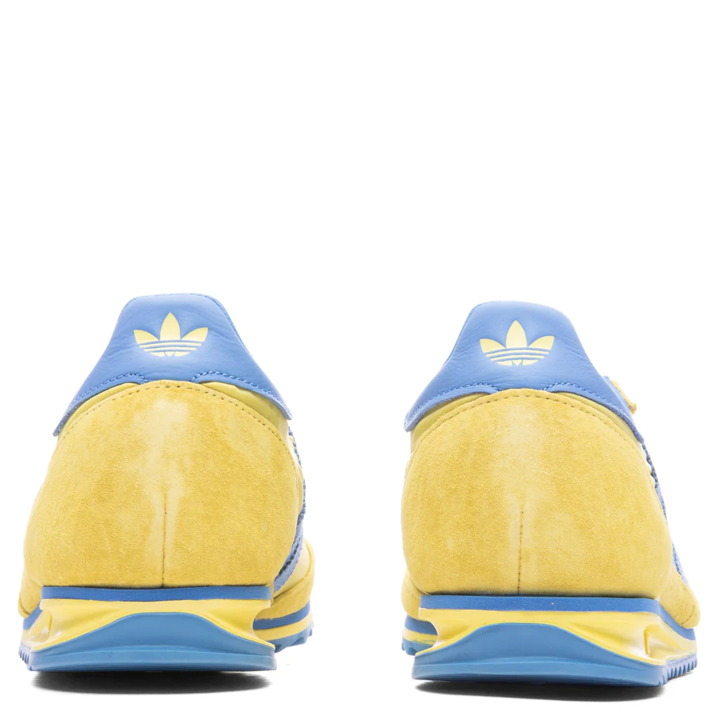 Adidas x Sporty & Rich SL72 Women's - Light Yellow/Real Blue/White - Image 4