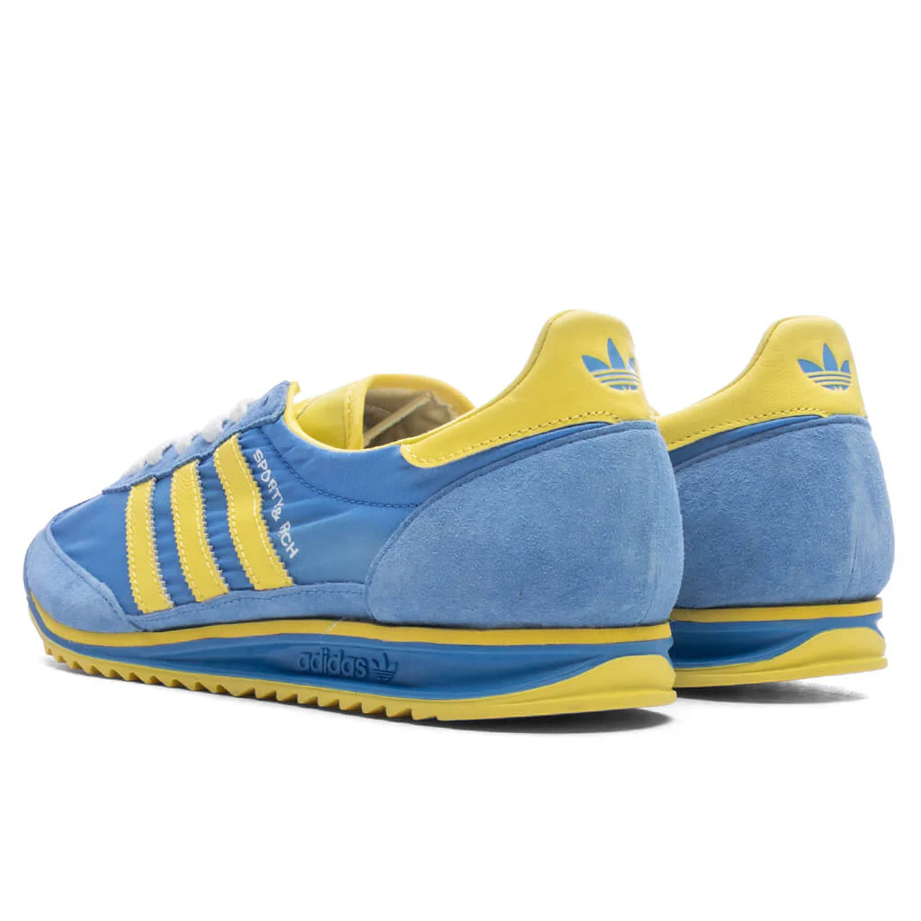 Adidas x Sporty & Rich SL72 Women's - Real Blue/Light Yellow/White - Image 3