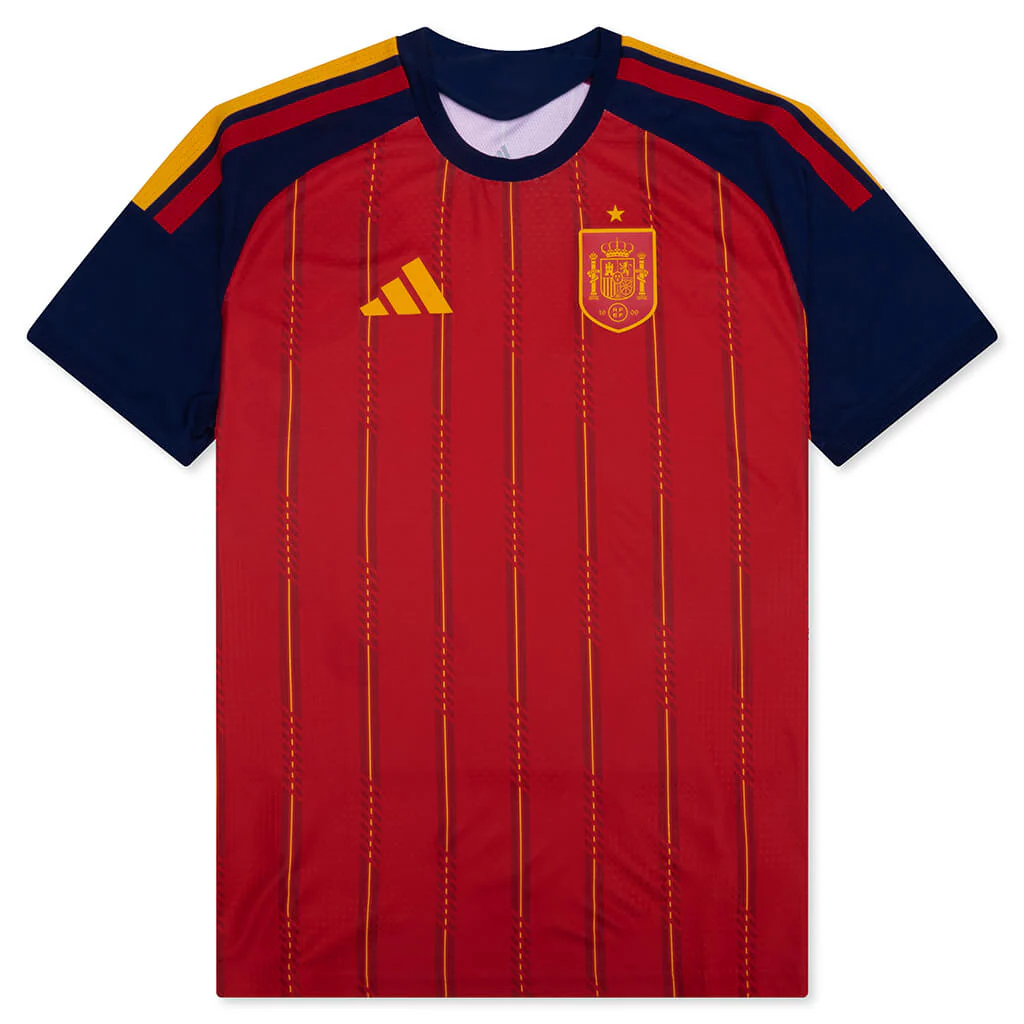 Spain 26 Home Authentic Jersey - Red