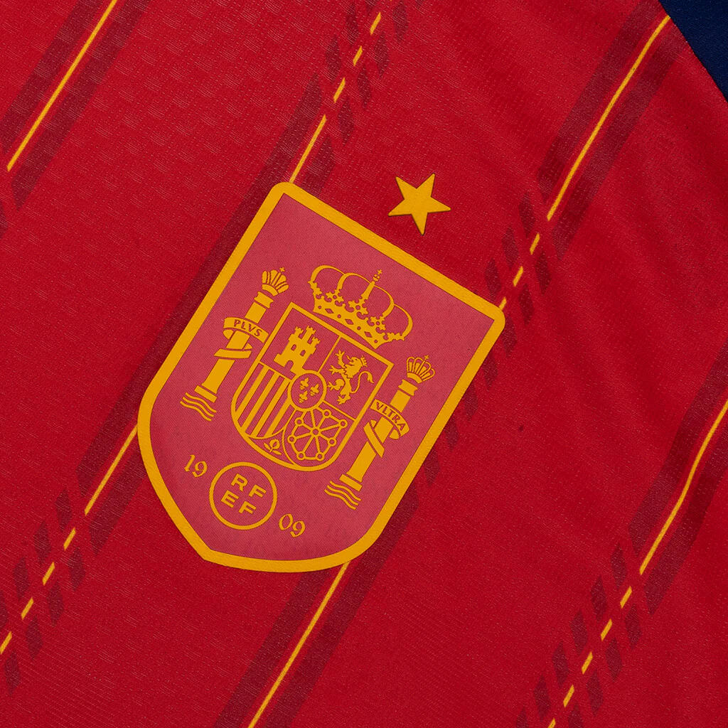 Spain 26 Home Authentic Jersey - Red - Image 3