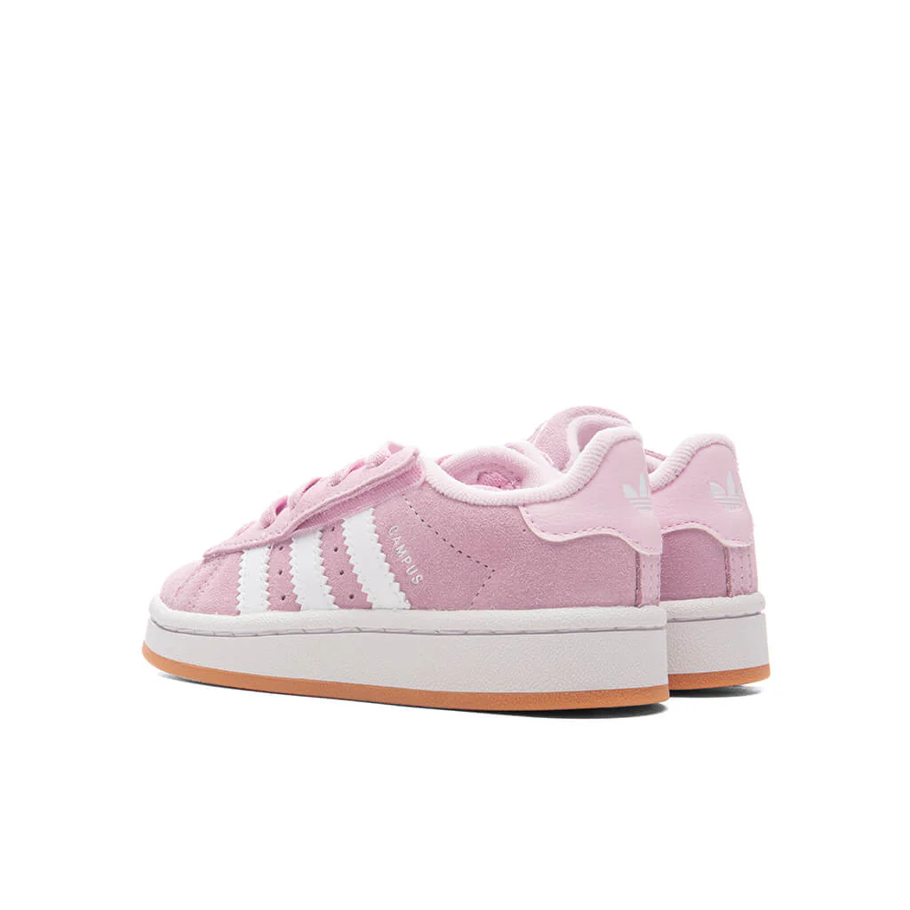 Toddlers Campus 00s Comfort Elastic Lace - Clear Pink/Cloud White/Gum - Image 3