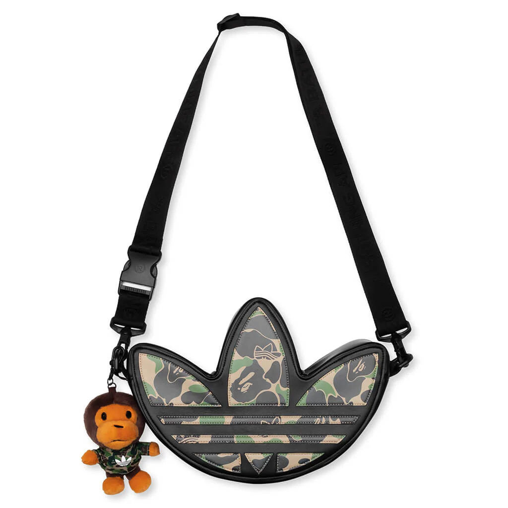 Adidas x BAPE Trefoil Shoulder Bag - Black
