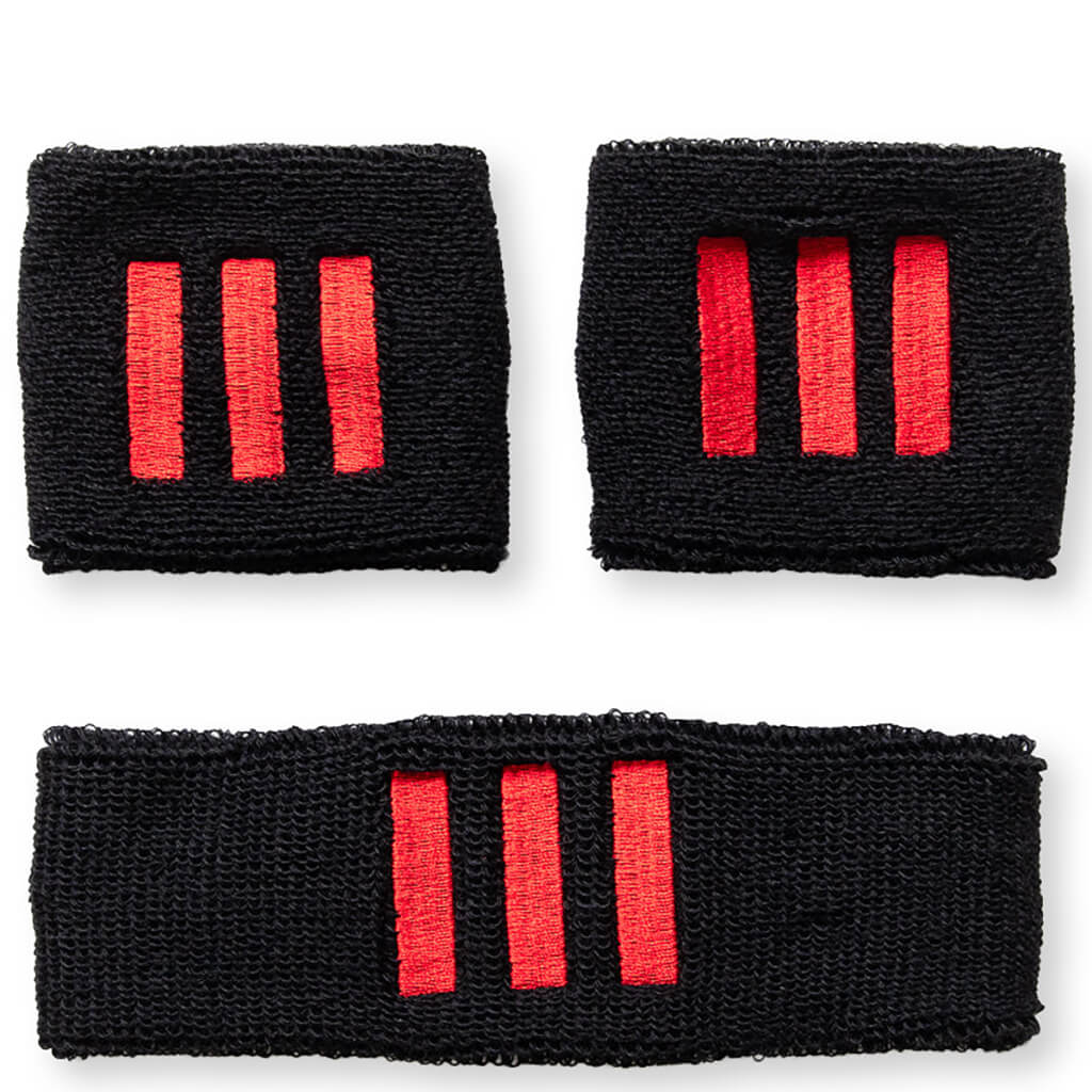 Adidas x Willy Chavarria Head and Wrist Bands - Black - Image 2