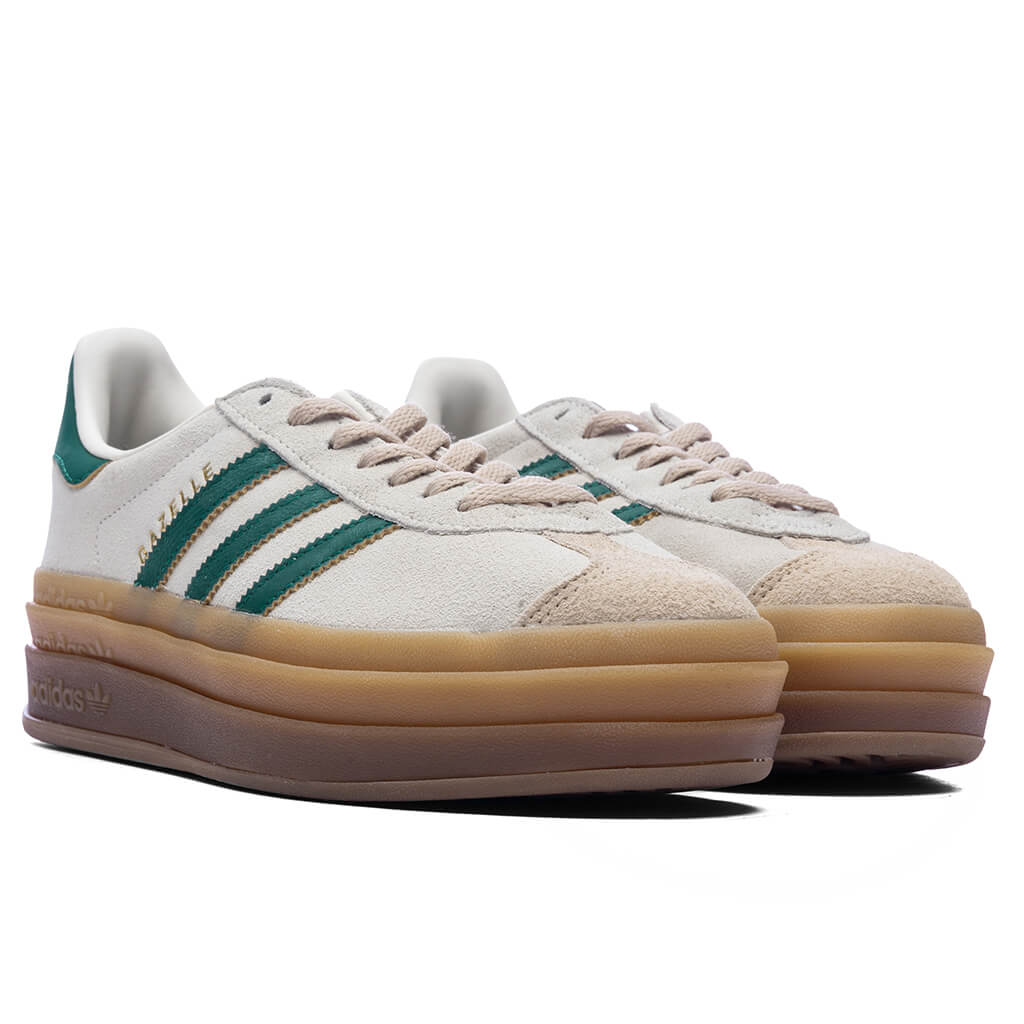 Womens Gazelle Bold - Cream White/Collegiate Green/Magic Beige - Image 2