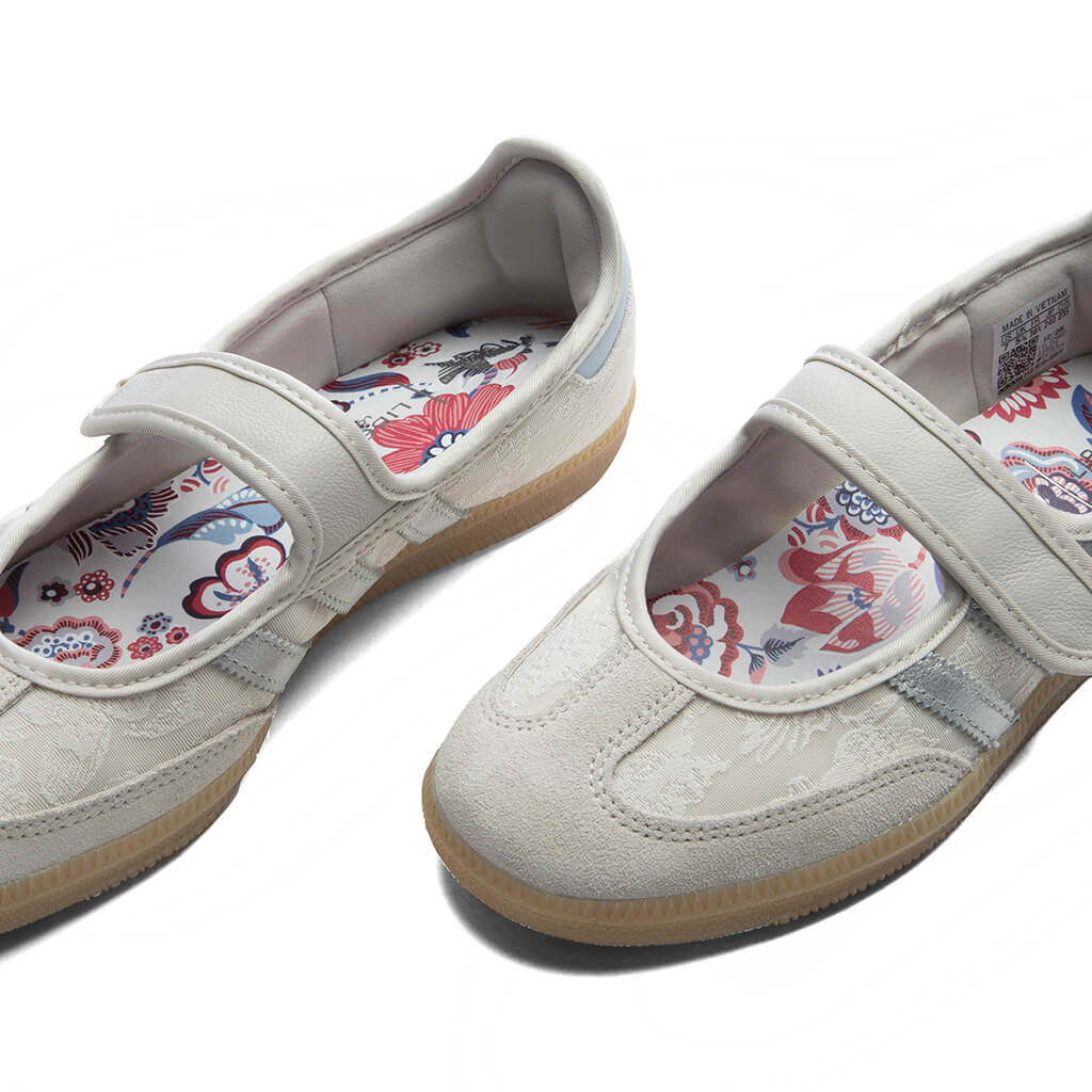 Adidas x Liberty London Women's Samba Jane - Chalk Pearl/Silver Metallic/Chalk White - Image 5