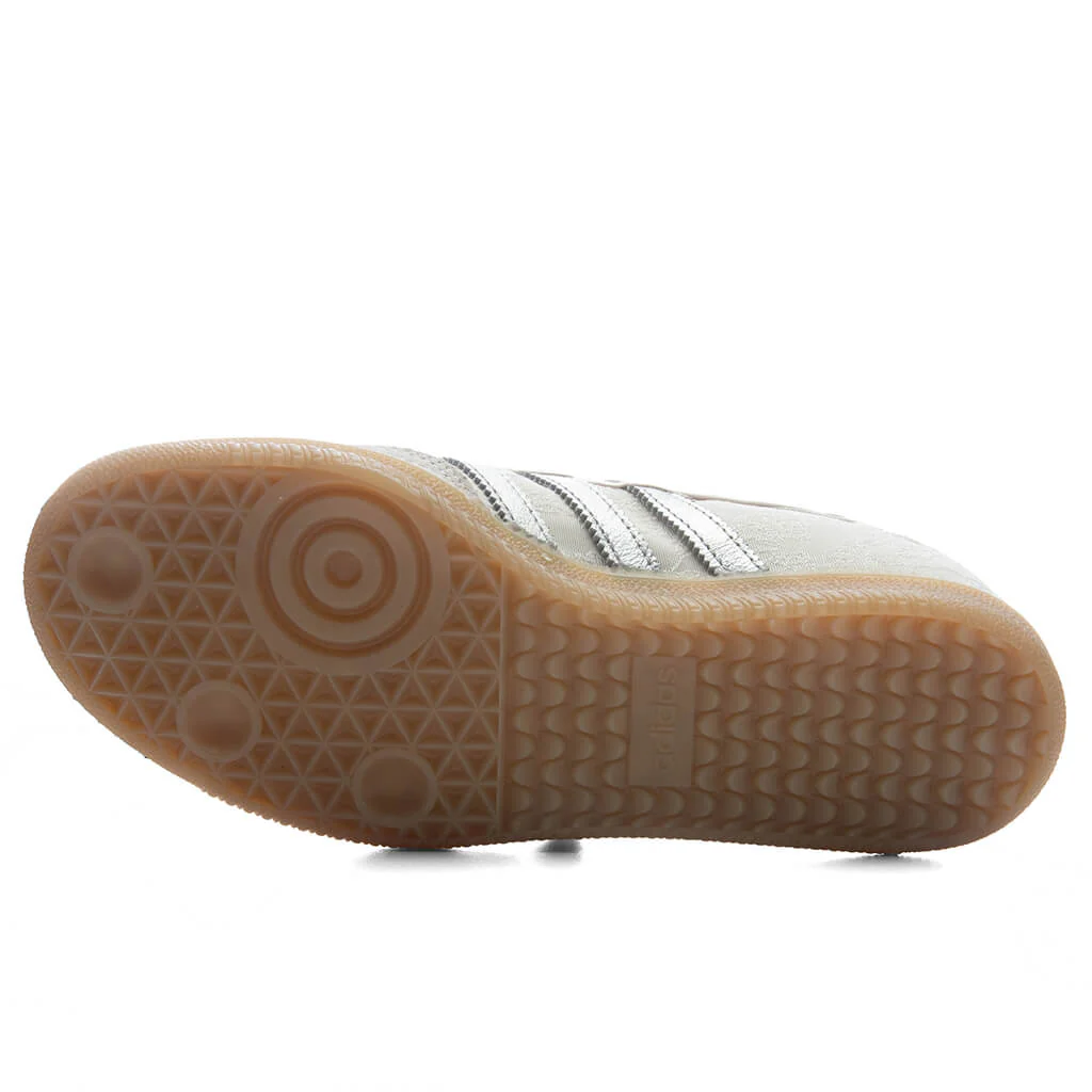Adidas x Liberty London Women's Samba Jane - Chalk Pearl/Silver Metallic/Chalk White - Image 6