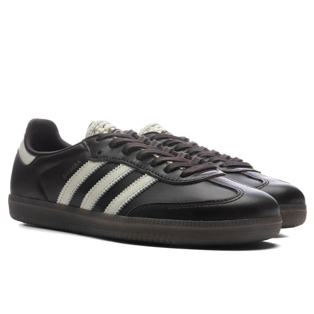 Women's Samba OG - Aurora Coffee/Off White/Gold Metallic - Image 2