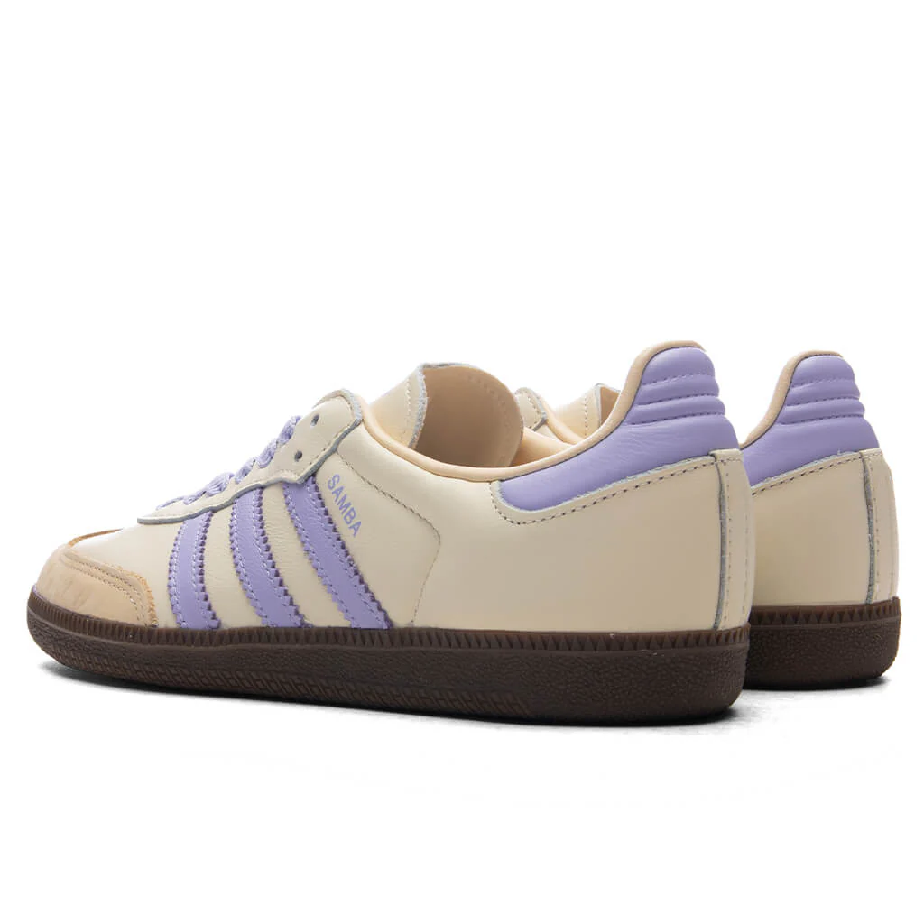 Women's Samba OG - Cream White/Violet Tone/Sand Strata - Image 3