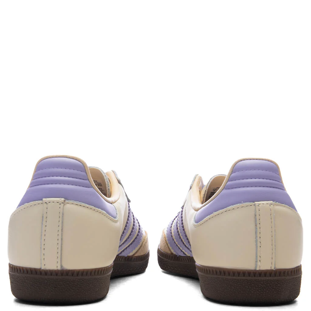 Women's Samba OG - Cream White/Violet Tone/Sand Strata - Image 4