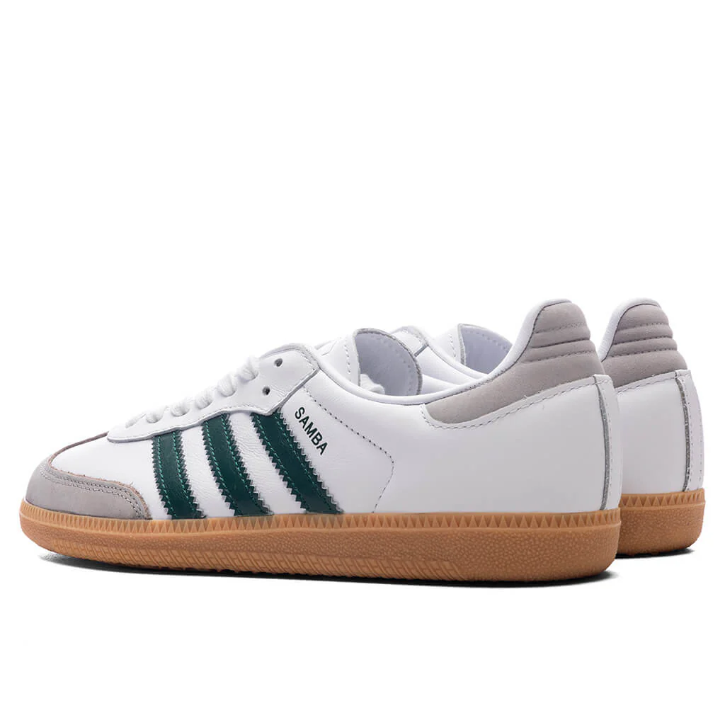 Women's Samba OG - Cloud White/Core Green/Grey Two - Image 3