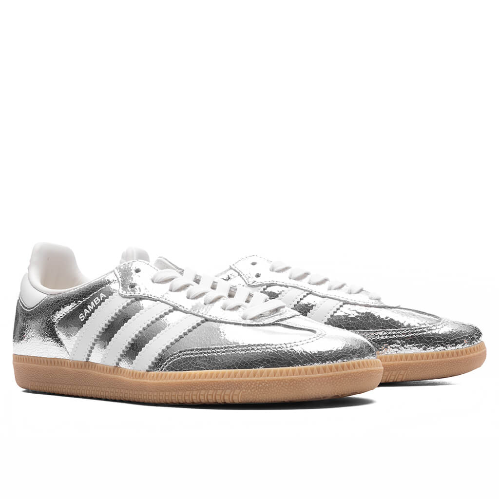Women's Samba OG - Silver Metallic/Cloud White/Core White - Image 2
